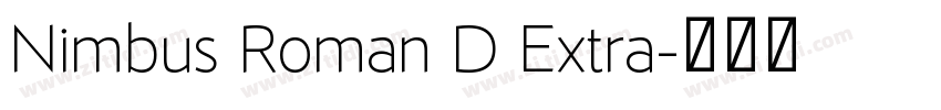 Nimbus Roman D Extra字体转换